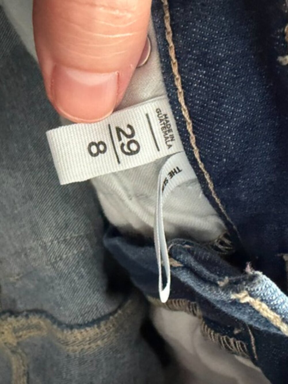 Loft Mid Rise Straight Slim Jeans - Picture 7 of 7